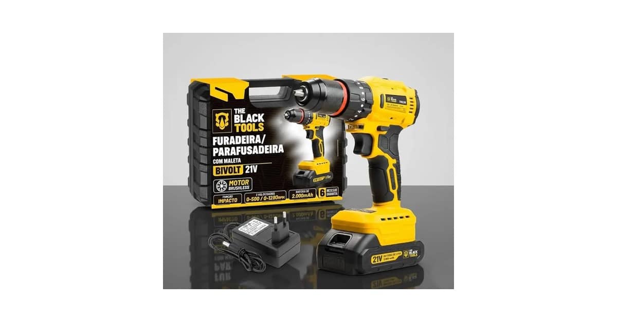 Melhor Parafusadeira Black Tools: 4 Modelos de Alta Performance