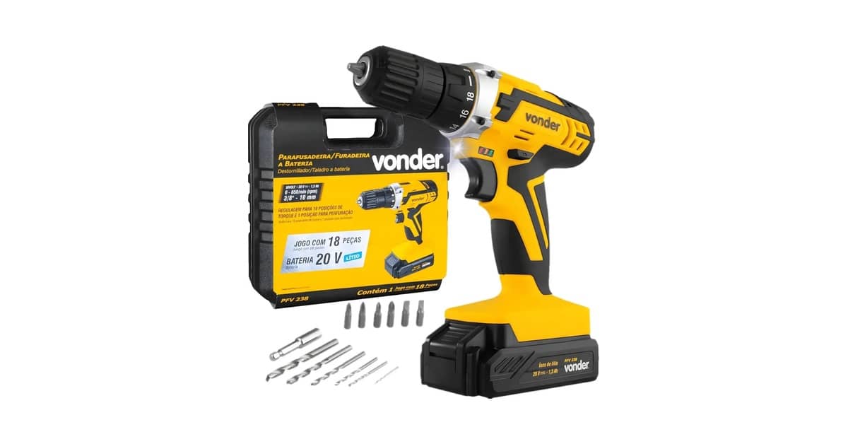 Melhor Parafusadeira e Furadeira 20V: Impacto e Potência