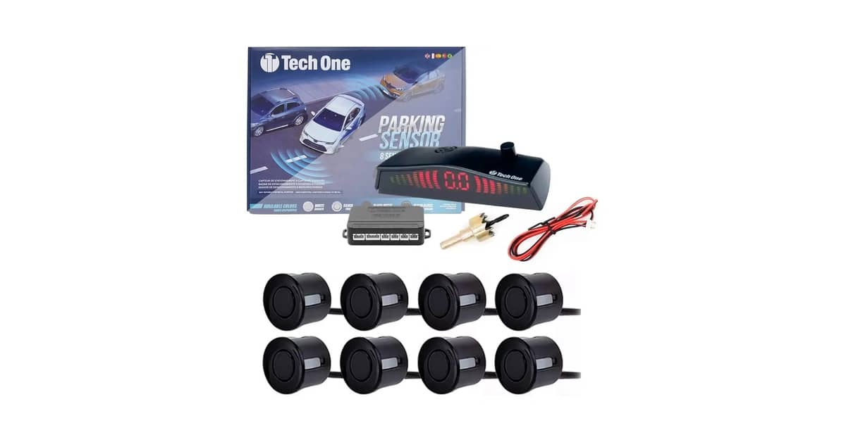 Melhor Sensor de Estacionamento 8 Pontos: Radar Completo