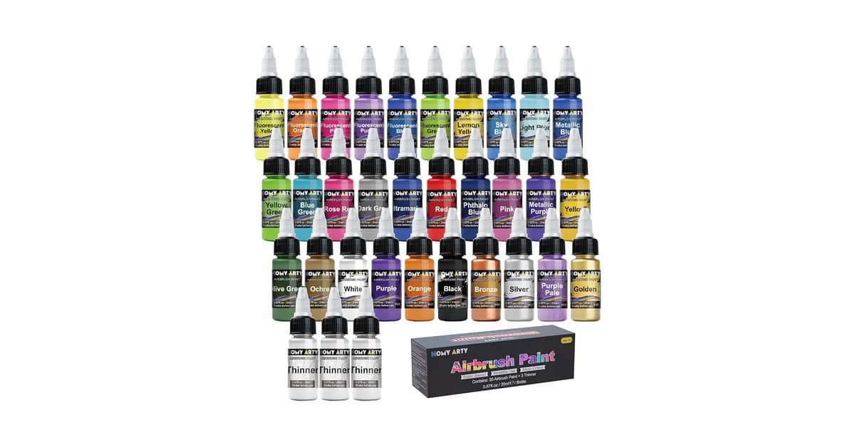 Melhor Tinta para Aerógrafo: Guia Completo de Cores e Aplicações