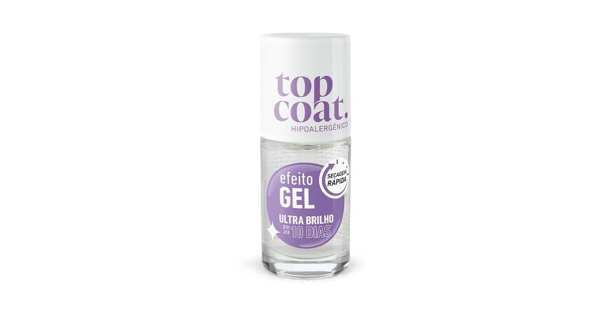 Melhor Top Coat efeito Gel: Brilho Duradouro e Acabamento Profissional