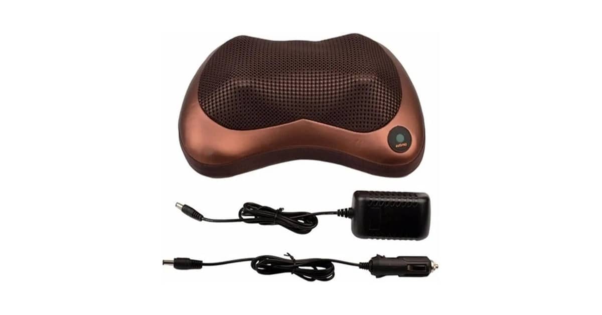 Melhores almofadas massageadoras shiatsu para pescoço? Análise das 10