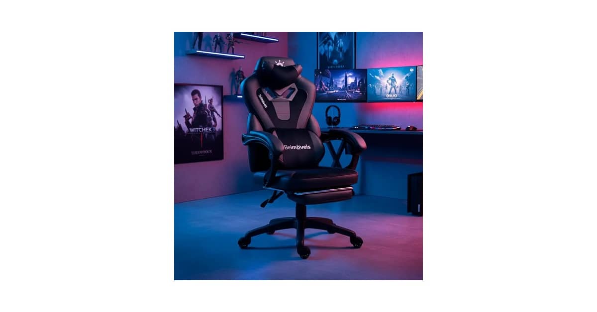 Melhores Cadeiras Gamers De Couro PU Fáceis De Limpar: 10 Modelos