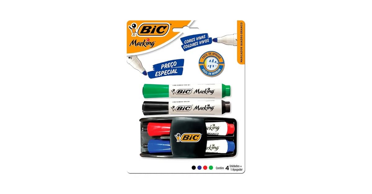 Melhores canetas para quadro branco: Tinta Vibrante e Sem Manchas