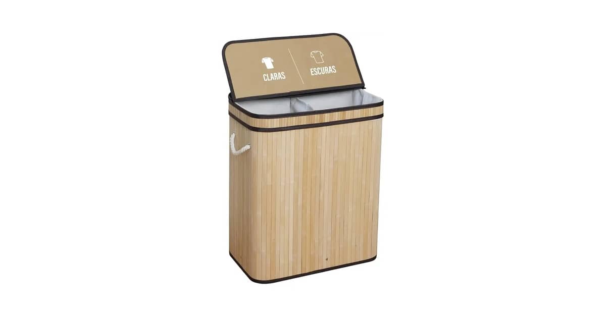Melhores cestos de roupa suja com divisórias: Bambu ou Tecido?