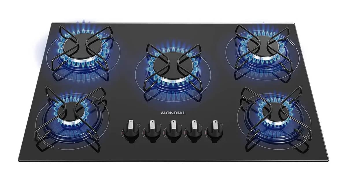 Melhores Cooktops 5 Bocas a Gás: Vidro ou Inox?