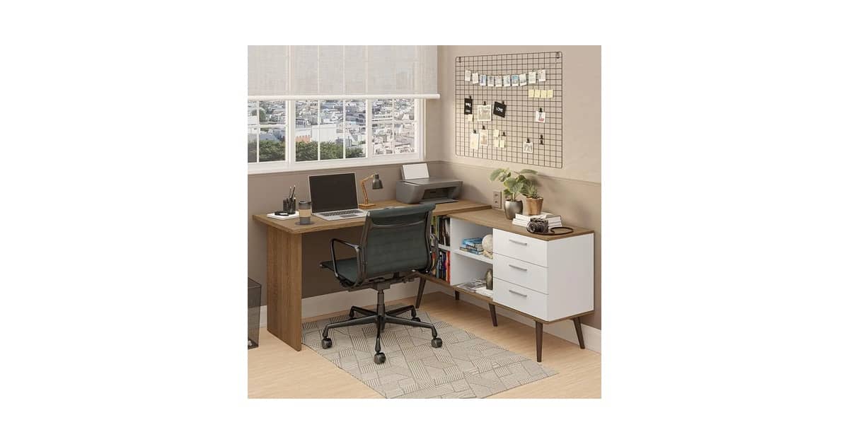 Melhores Escrivaninhas Para Home Office Com Gavetas: 10 Opções