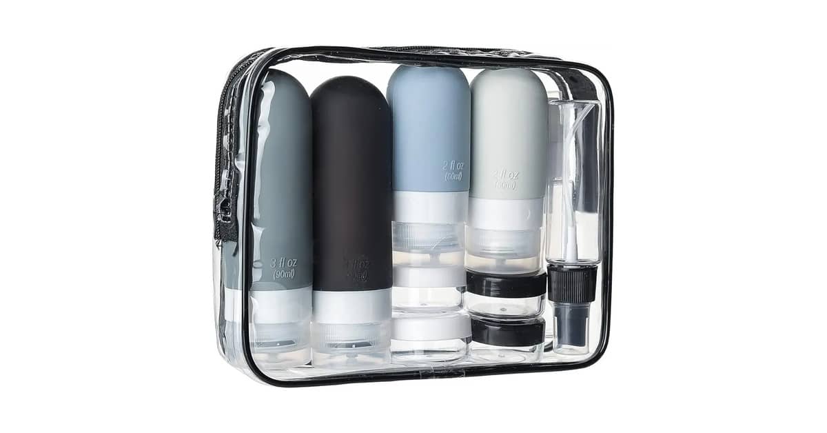 Melhores kits de frascos para viagem: Sem vazamentos!