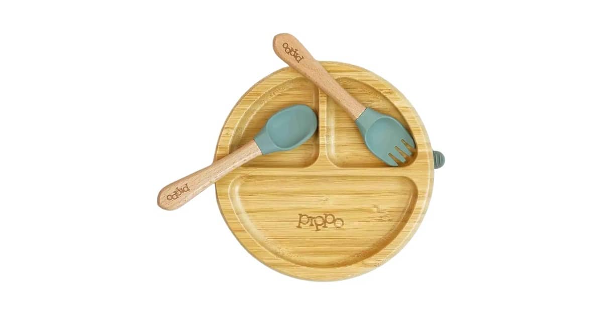 Melhores Kits de Prato e Talher Infantil de Bambu