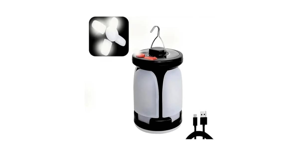 Melhores Lampiões a Led para Barraca: Solar ou USB?