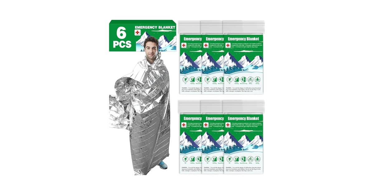 Melhores mantas térmicas de emergência (cobertores espaciais): Qual o Melhor Kit?