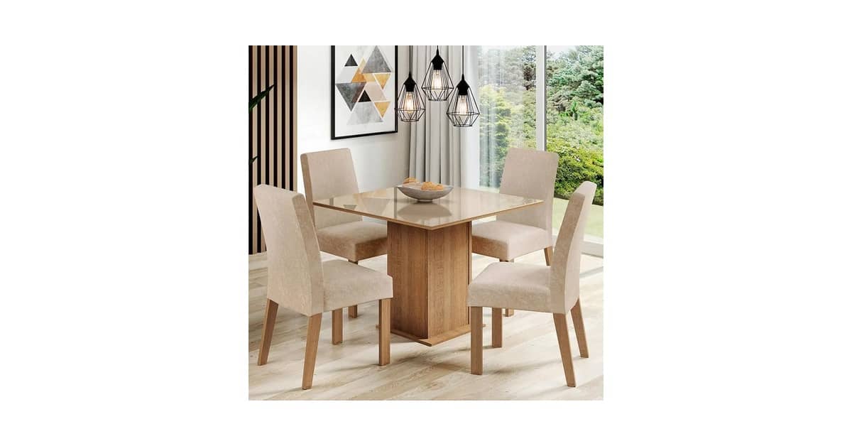 Melhores Mesas de Jantar de Vidro Com 4 Cadeiras?