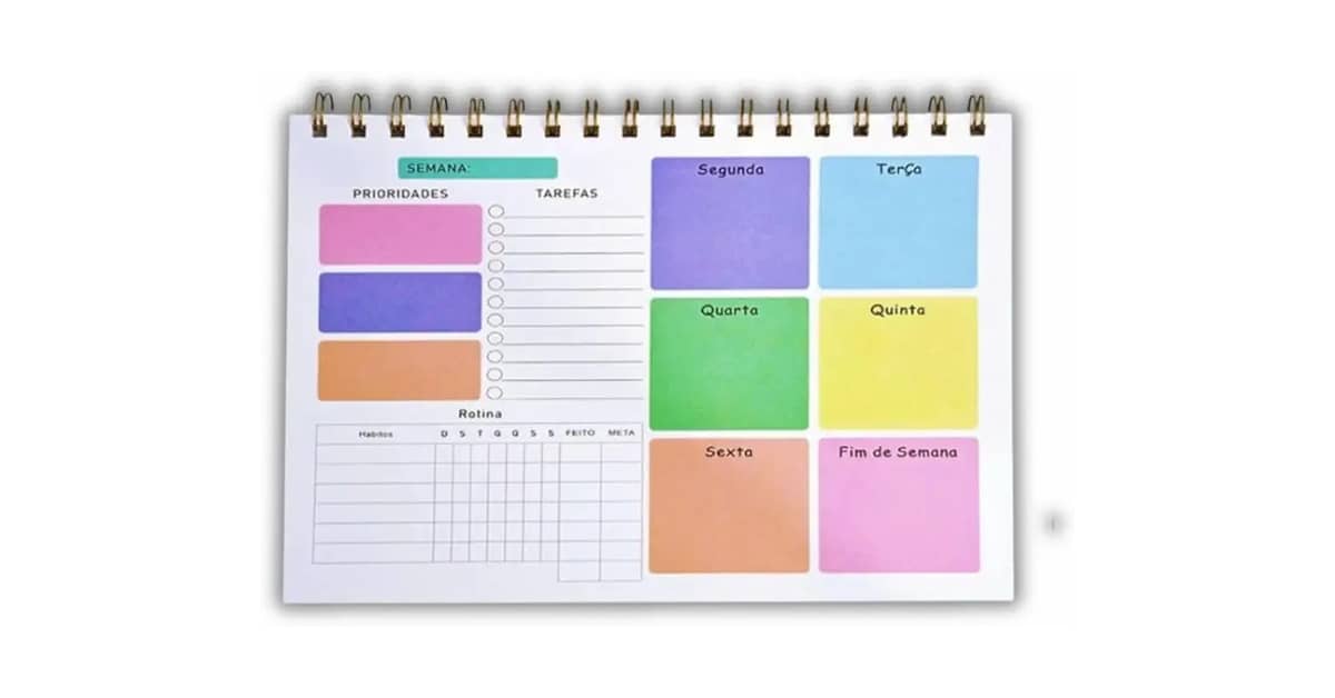 Melhores Planners Para Organização Pessoal: 10 Modelos