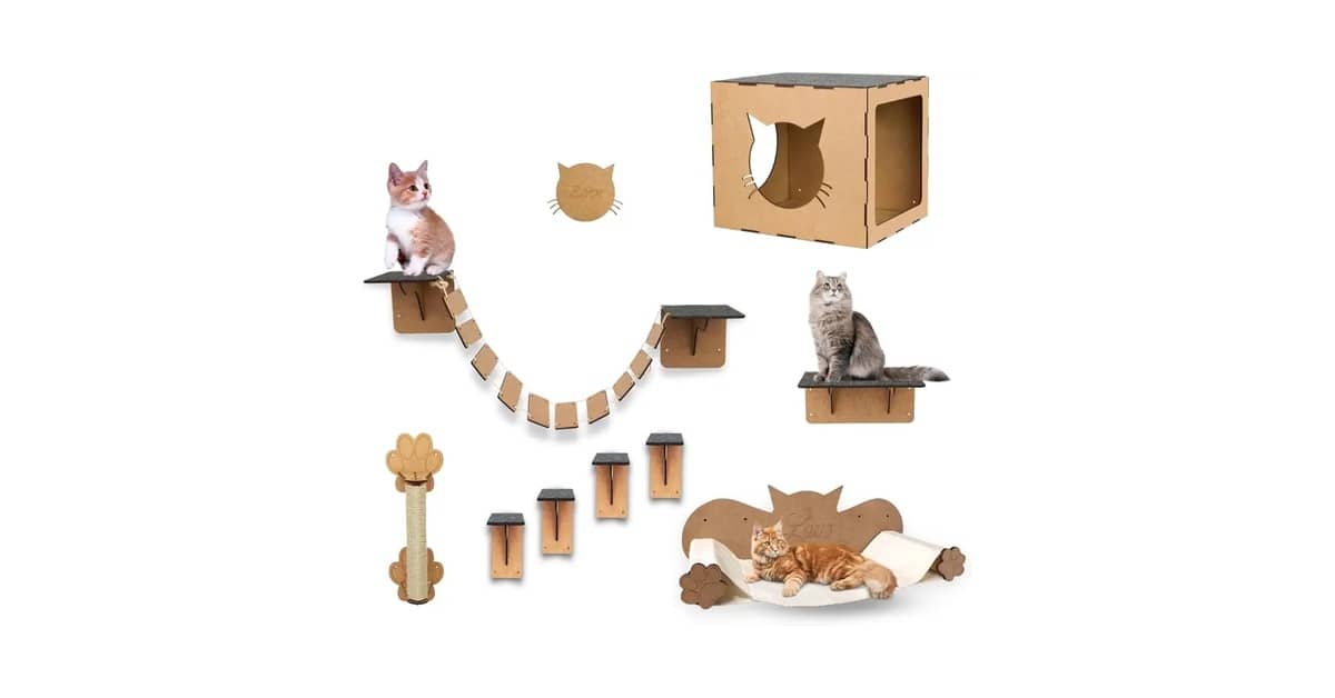 Melhores Prateleiras Para Gatos Que Formam Um Circuito: 10 Kits
