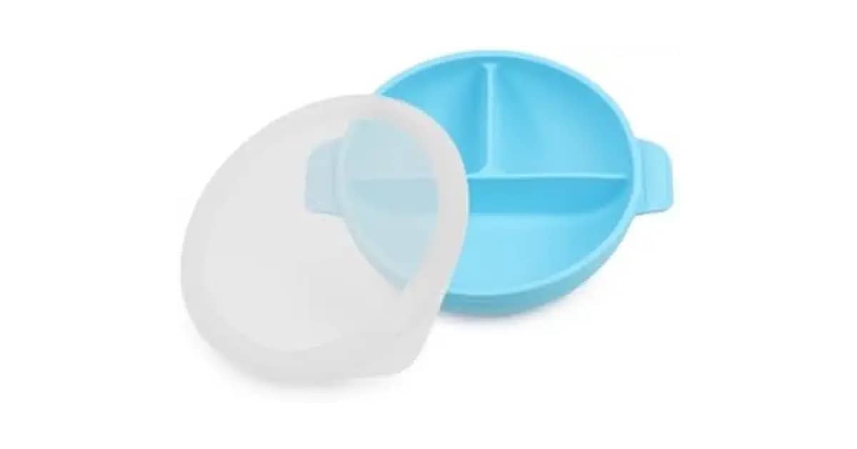 Melhores Pratos de Silicone Com Divisórias e Tampa
