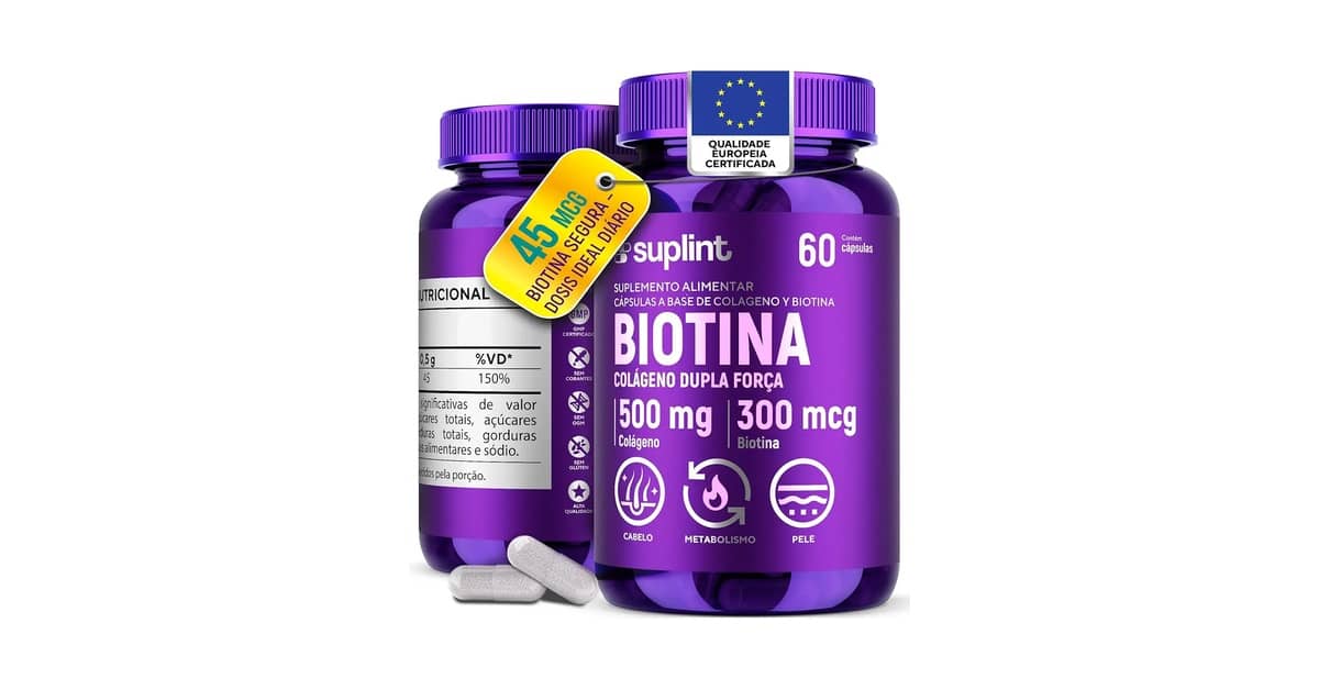 Melhores suplementos de biotina para crescimento de cabelo e unhas: Pura ou Com Vitaminas?