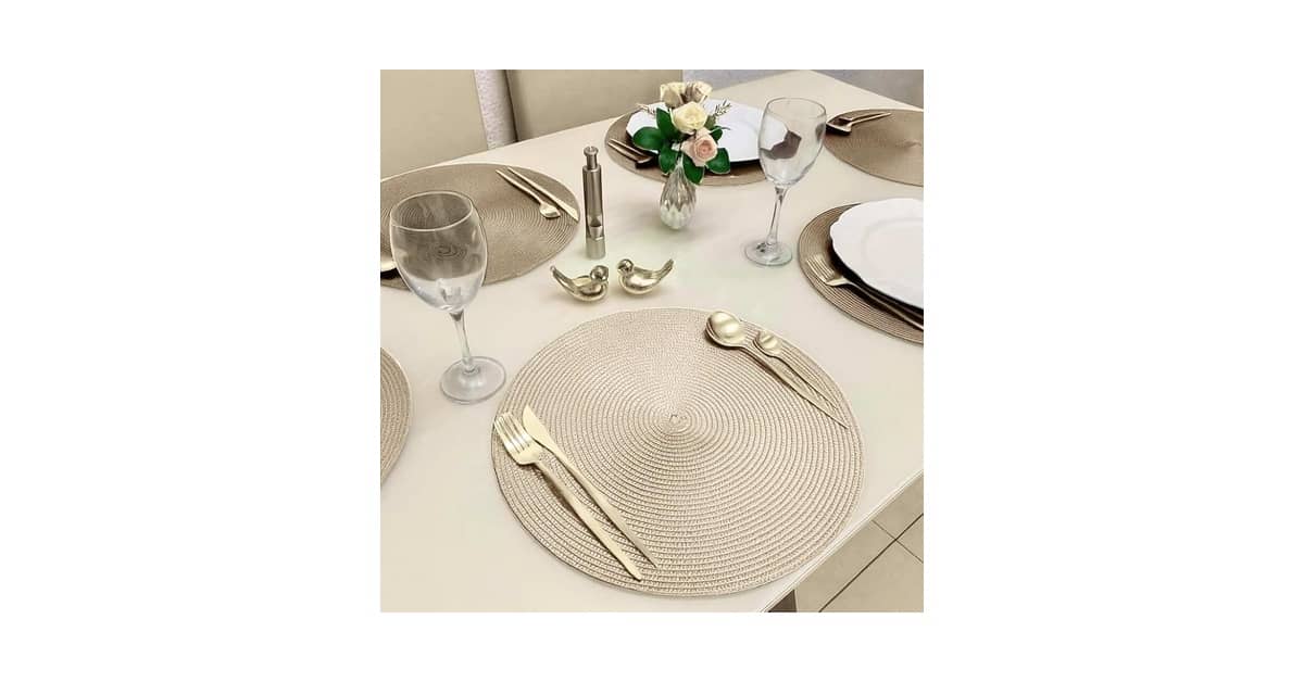 Qual Melhor Sousplat para Mesa Redonda: Guia de Estilo