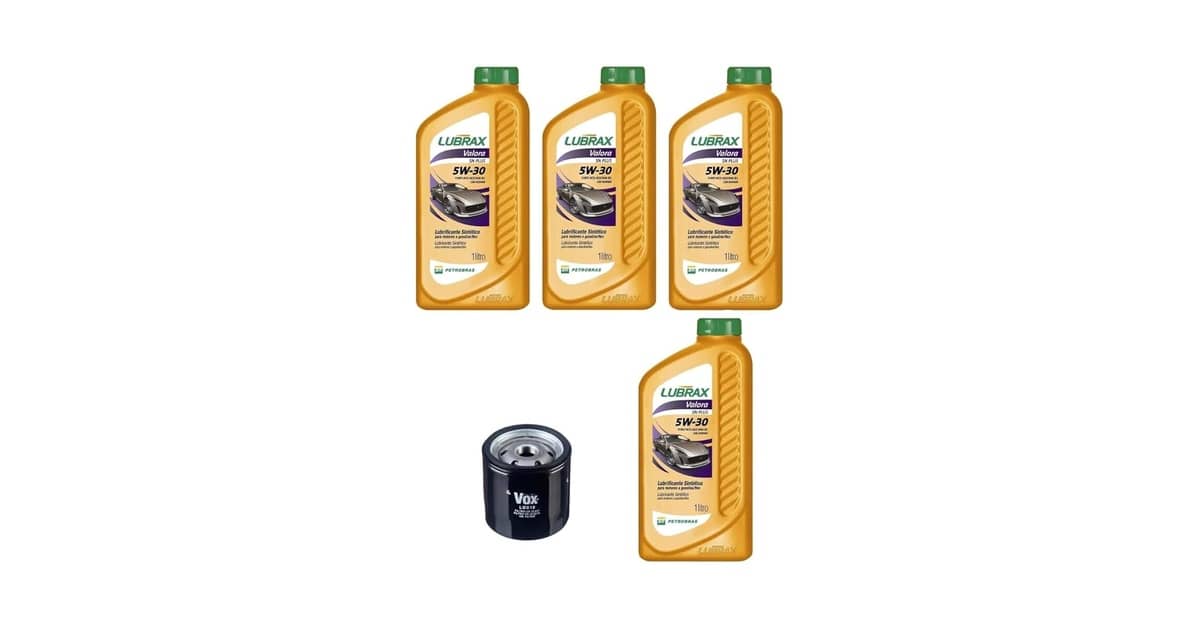 Qual Óleo Usar no Chevrolet Prisma Joy: Kit 5w30 GM