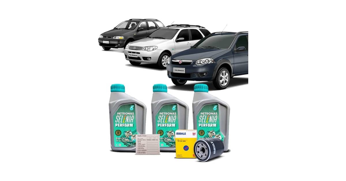 Qual Óleo Usar no Fiat Palio Weekend: 4 Melhores Kits