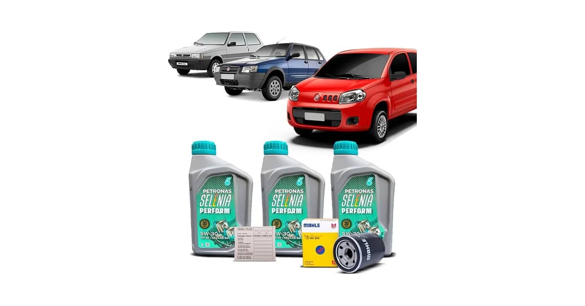 Qual Óleo Usar No Fiat Uno Mille: Kit Ideal 5W30