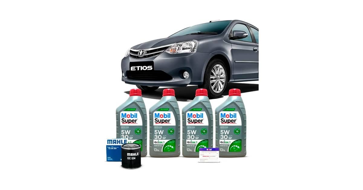 Qual Óleo Usar no Toyota Etios: 6 Kits de Proteção