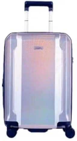 Mala de Viagem Bordo Prata Sustentável em PET Reciclado com Cadeado TSA Internacional, Expansível com Zíper Expansor ECO RPET - Sestini