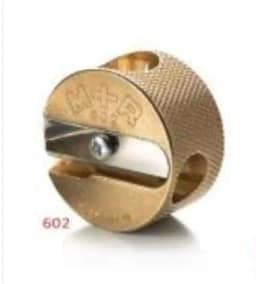 Mobius + Ruppert (M+R) Apontador de lápis de latão - escolha entre 4 formas! Feito na Alemanha - o melhor do mundo! (600 - cunha única)