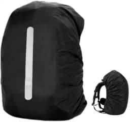 Capa para Mochila Impermeável Ajustável | Capa Chuva Compacta Resistente | Acessório Viagem Trilha Moto Bike | Protetora Lavável Leve Dobrável