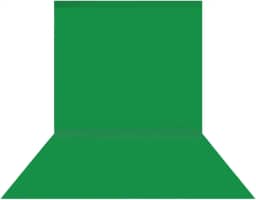 Fundo Chroma Key Verde em Tecido Poliéster Sou Foto para Produções de Vídeos (3m x 6m)