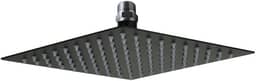 Ducha Inox Black Preto Fosco 20x20 Com Niple Suporte De Teto