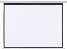 Tela de Projeção Retrátil Premium, 100 Polegadas, Blackout, 2,23x1,62m, para Cinema e Escola, Montagem na Parede