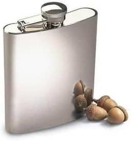 Cantil Porta Bebida De Bolso 230ml Inox