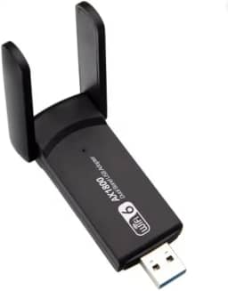 UAX11D Adaptador USB WiFi 6 Dual Band 1300Mbps, Bluetooth 5.4, 2.4G/5G, MU-MIMO, Sem Driver, Modelo UAX11D