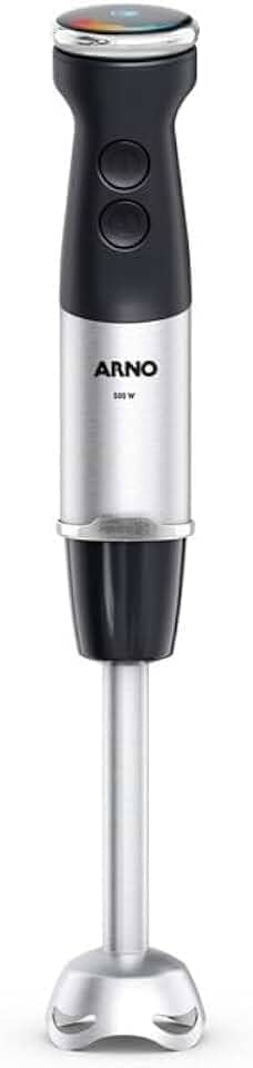 Mixer Misturador Arno Quick Chef+ MX41, 500W, Inox e Preto, 20 Velocidades, Painel Digital, Modo Silencioso e 3 Acessórios, 220V