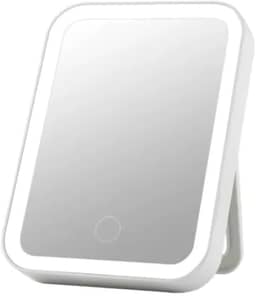 Espelho Maquiagem Com Touch E Borda Luz De Led Mesa Espelho Facial Portátil