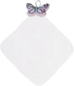 Naninha – Macia ao Toque, Ideal Para Objeto de Apego ou Transição para Crianças (Off-white, 30x30, Borboleta)