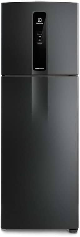 Geladeira Electrolux Frost Free Inverter 390L Efficient AutoSense Duplex Black Inox Look (IF43B) - 220V