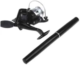 Mini Vara De Pesca Tipo Caneta Pen Com Molinete + Linha