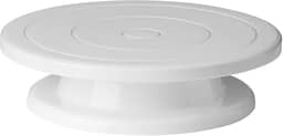 Base Giratória Bailarina Para Confeitaria PVC 28 cm Plataforma Rotativa 360° Suporte Para Bolo e Torta