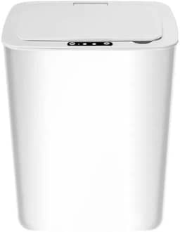Lixeira Automatica Inteligente Com Sensor Branca 15 L