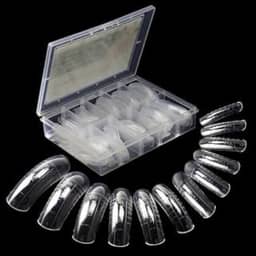 Caixa com 120 Moldes F1 Mandorla para Unhas – Alongamento Gel e Acrílico Profissional