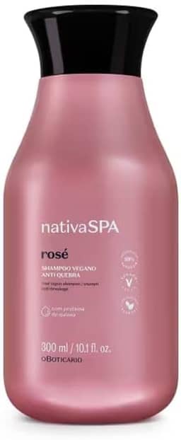 Nativa.SPA Shampoo Vegano Anti Quebra Rosé 300ml Feminino