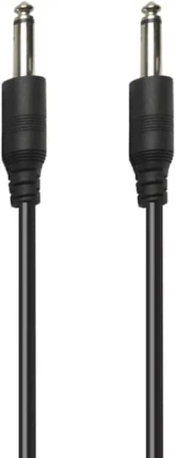 PluCable Cabo de audio P10 para P10 Mono P1050 Preto, Conexoes em metal, 5 Metros