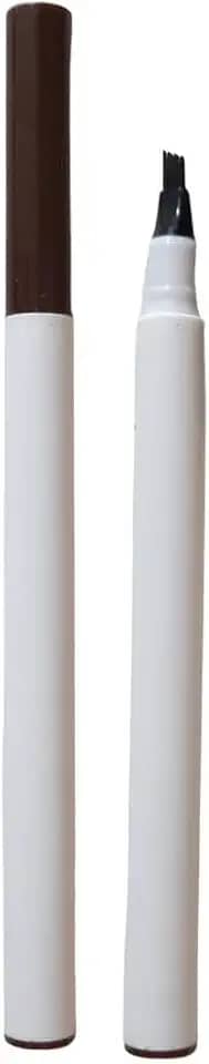 Caneta Fio a Fio para Sobrancelha e Barba Microblading Tridente Resistente a Agua (Castanho Claro Pink 21)