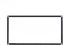 Tela de projetor 16:9 branca anti-luz moldura preta de 84-150 polegadas com furo metal home theater(120 polegadas-1 und)