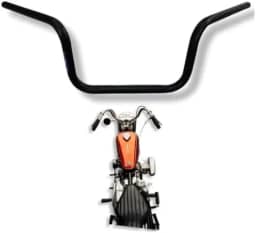 GUIDÃO PARA CUSTOMIZAÇÃO DE MOTO [PRETO] 20cm