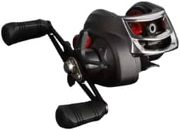 Carretilha De Pesca Para Destro ou Canhoto Carretel 18+1 Rolamentos Com 11 Velocidades Força de Frenagem Magnética de 10 kg Relação 7.2:1 Molinete Preto e Vermelho DUPIN