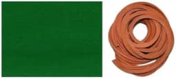 Kit 2,3m Pano Tecido Verde + 6m Borracha L Mesas Sinuca