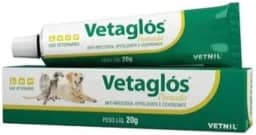 Vetaglos, Pomada Cicatrizante e Anti-infecciosa, 20g, para Cães e Gatos