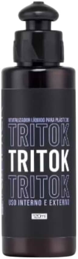 Tritok Revitalizador de Plástico Líquido, Preto, Uso Interno e Externo, Resistente à Água, com Excelente Aroma